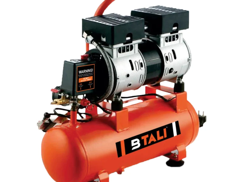 High-quality portable air compressor for heavy-duty car tyre inflation used by automotive technicians in India.