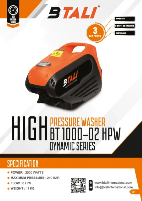 BT 1000 Dynamic Series D2 High Pressure Washer (HPW) - Image 2