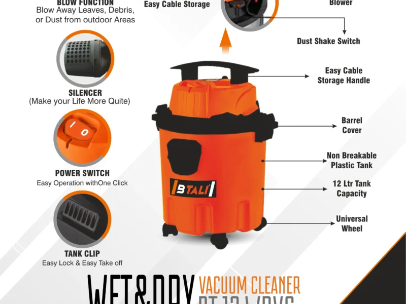 A professional vacuum cleaner machine being repaired to restore suction power for home and industrial cleaning.
