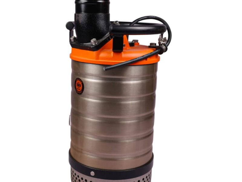 Technician repairing Sewage Submersible Pumps to solve muddy water blockages and maintain high flow rates in India.