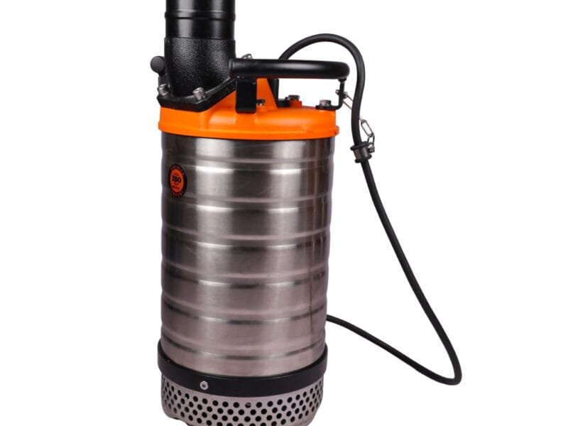 High-performance Btali BT-45.5 10HP 3-Phase industrial submersible pump engineered for heavy-duty dewatering with a robust 100mm outlet.