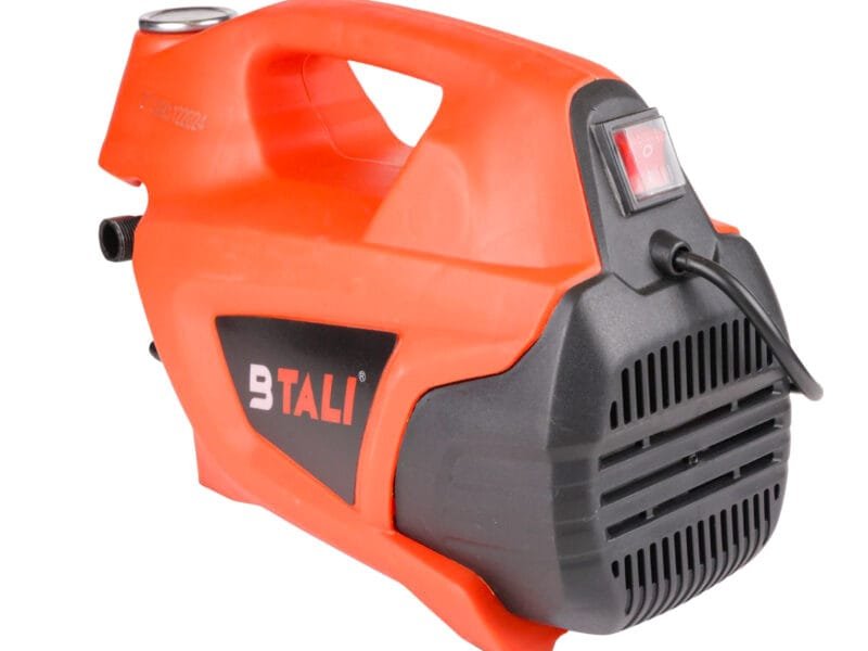 Professional high pressure washer setup for a bike washing machine in an Indian garage by Btali International