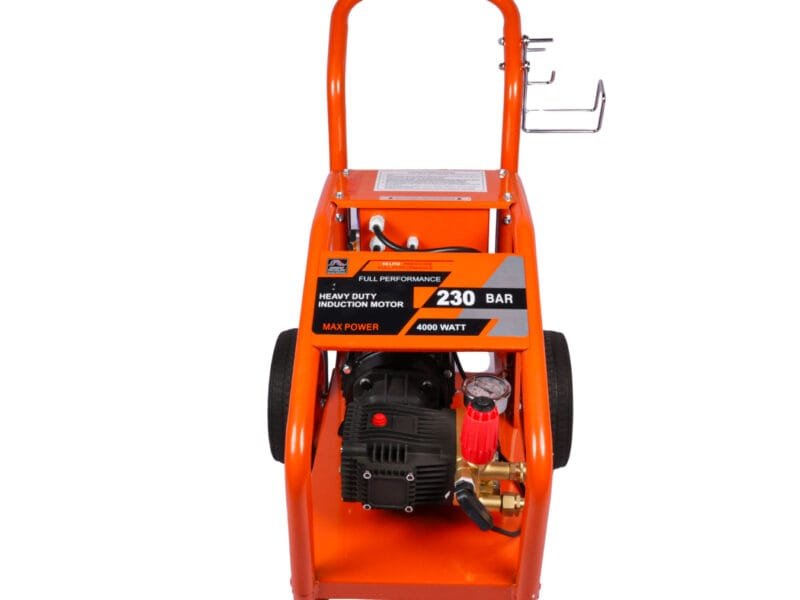 A professional high pressure car washer being used for mobile car wash services to ensure deep cleaning and efficiency.