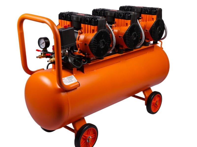 High pressure air compressor for industrial use in a small scale manufacturing unit in India by Btali International.